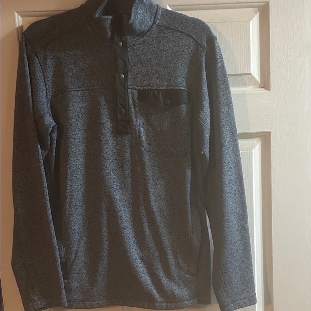 Gray Quarter-Zip Pullover